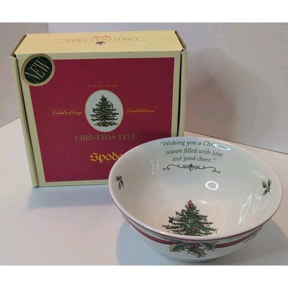 Spode 2009 Christmas Tree Revere Bowl NEW in Box - 6" Holiday Candy Dish - Picture 1 of 5